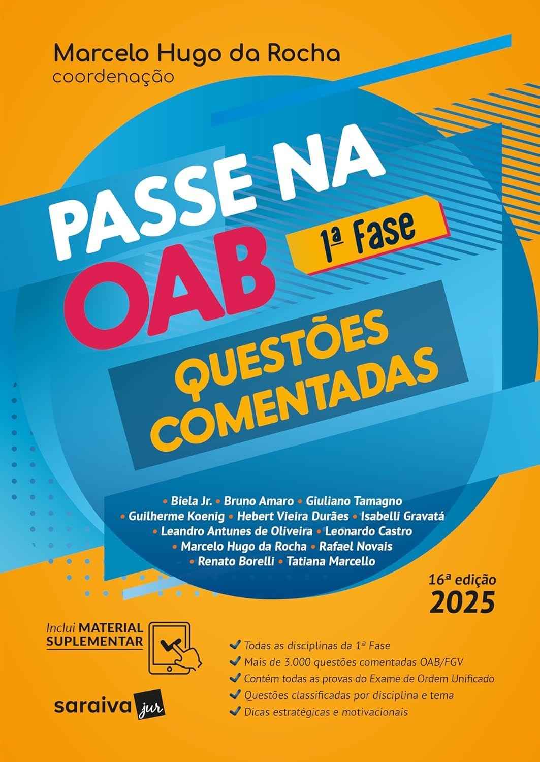 Passe na OAB 1ª Fase 2025: Questões Comentadas - Aprovado com a 16ª Edição!