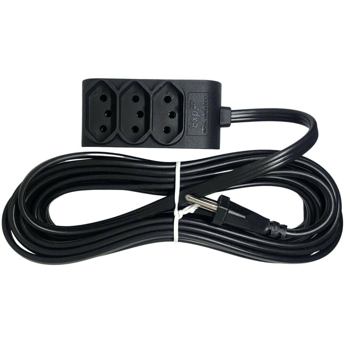 Extensão Régua Elétrica 10m Bivolt: 3 Tomadas Tripolar para Mais Conexões Seguras!