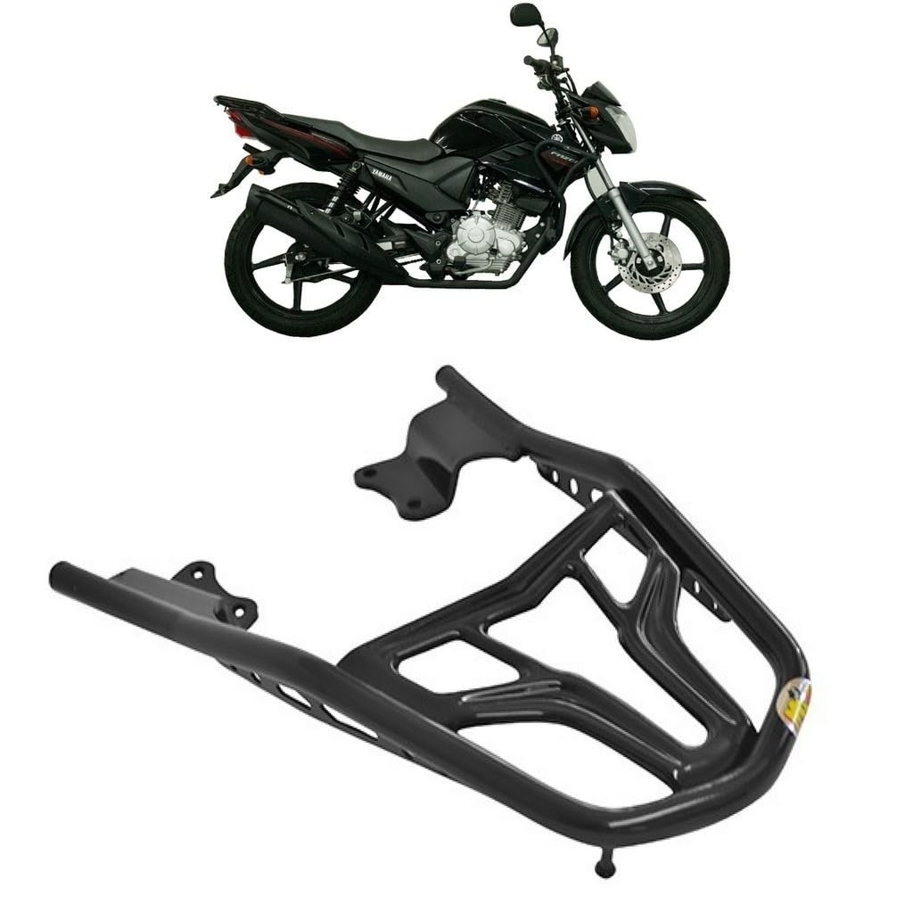 Bagageiro Curto Preto Vision para Yamaha Fazer 150 (2014+) - Estilo e Praticidade