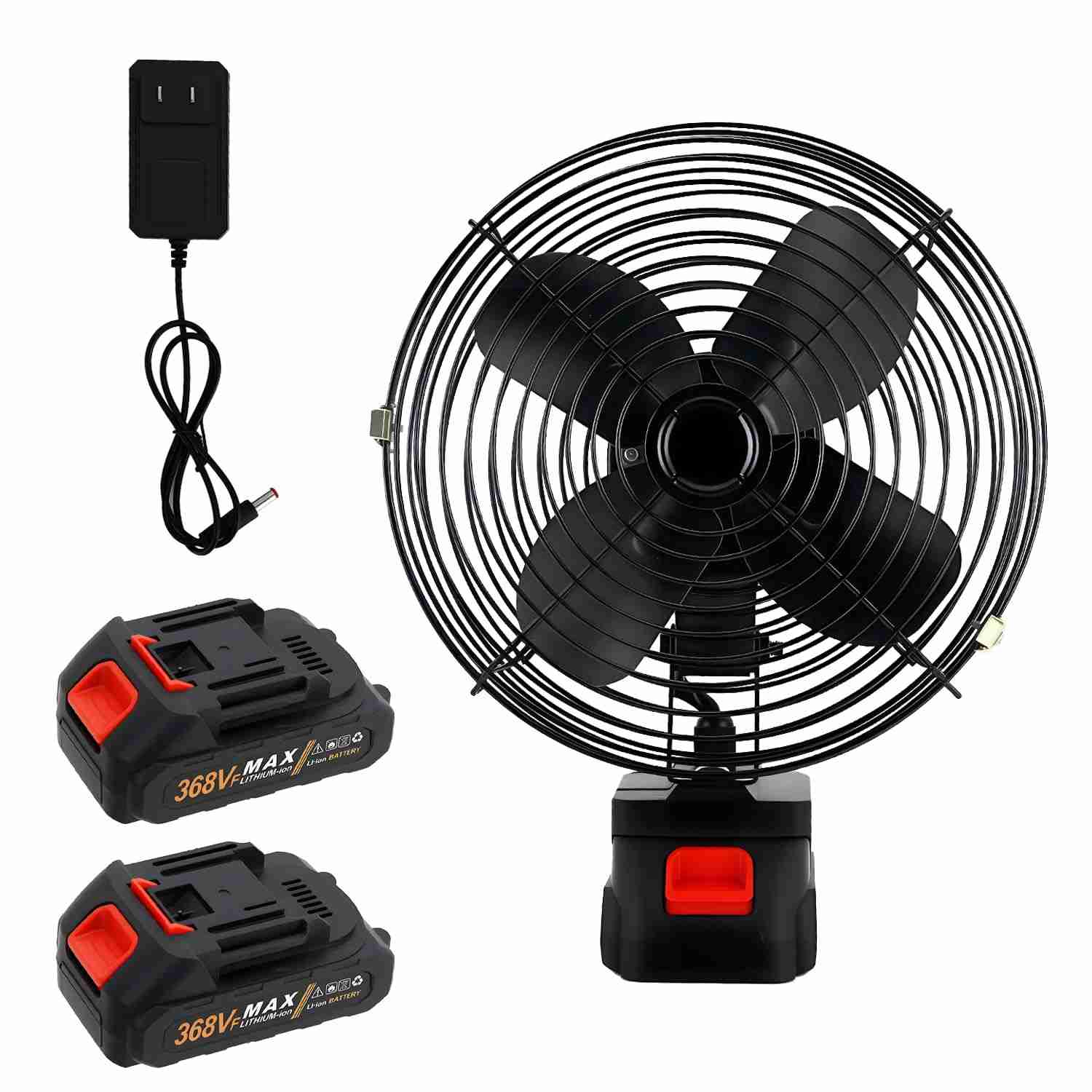 Ventilador de Mesa Hivento 20cm com Bateria 15000mAh - Potente, Portátil e Versátil para Casa e Acampamento