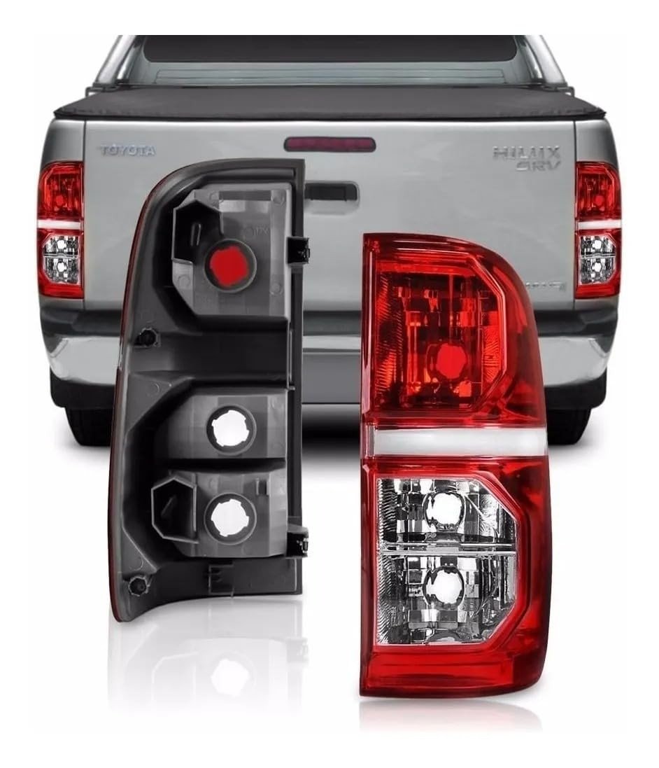 Lanterna Traseira Hilux SRV 2012-2015 Lado Esquerdo Bicolor - Qualidade e Estilo