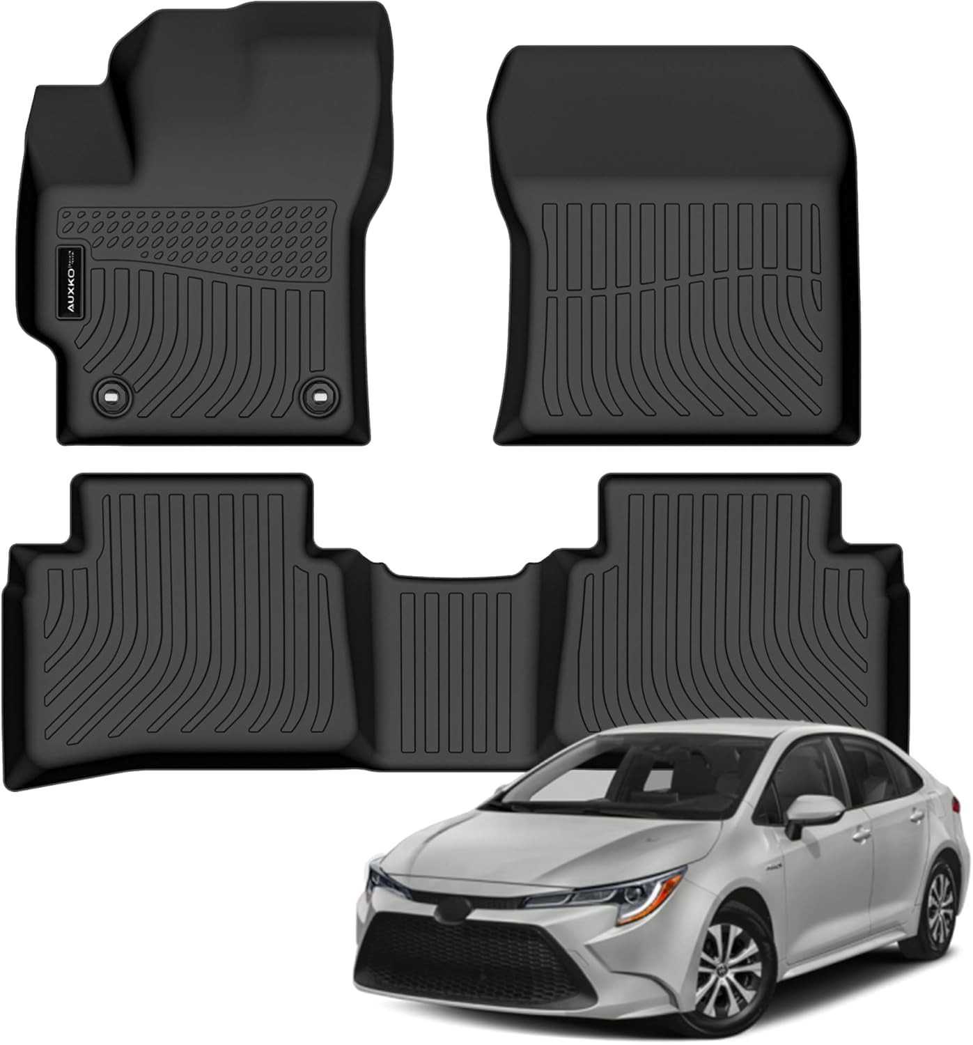 Tapete de Chão Auxko para Toyota Corolla 2020-2025 (Híbrido) - Proteção Total All-Weather