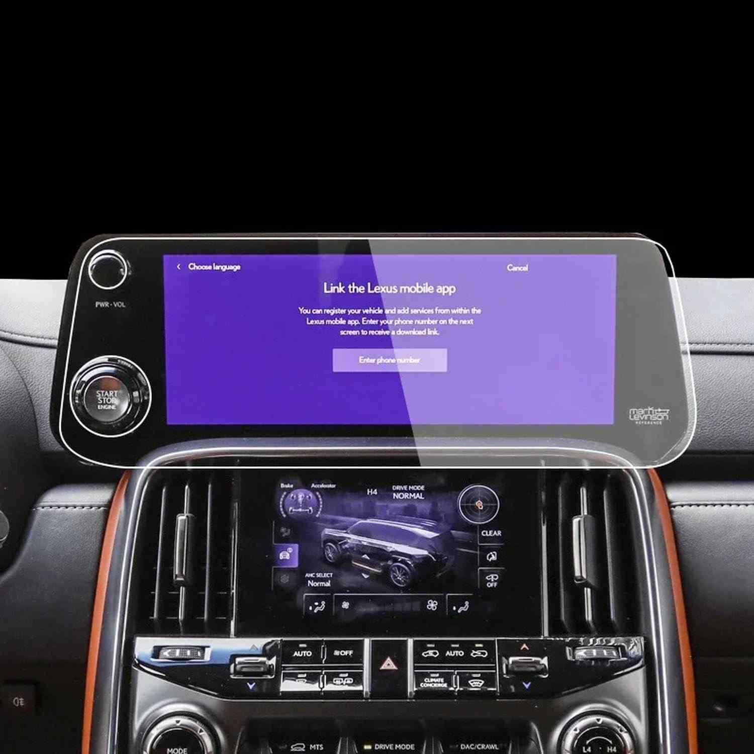 Película Protetora Tela GPS Lexus LX 600 2022-2024: Anti-Risco e Ultra Transparente