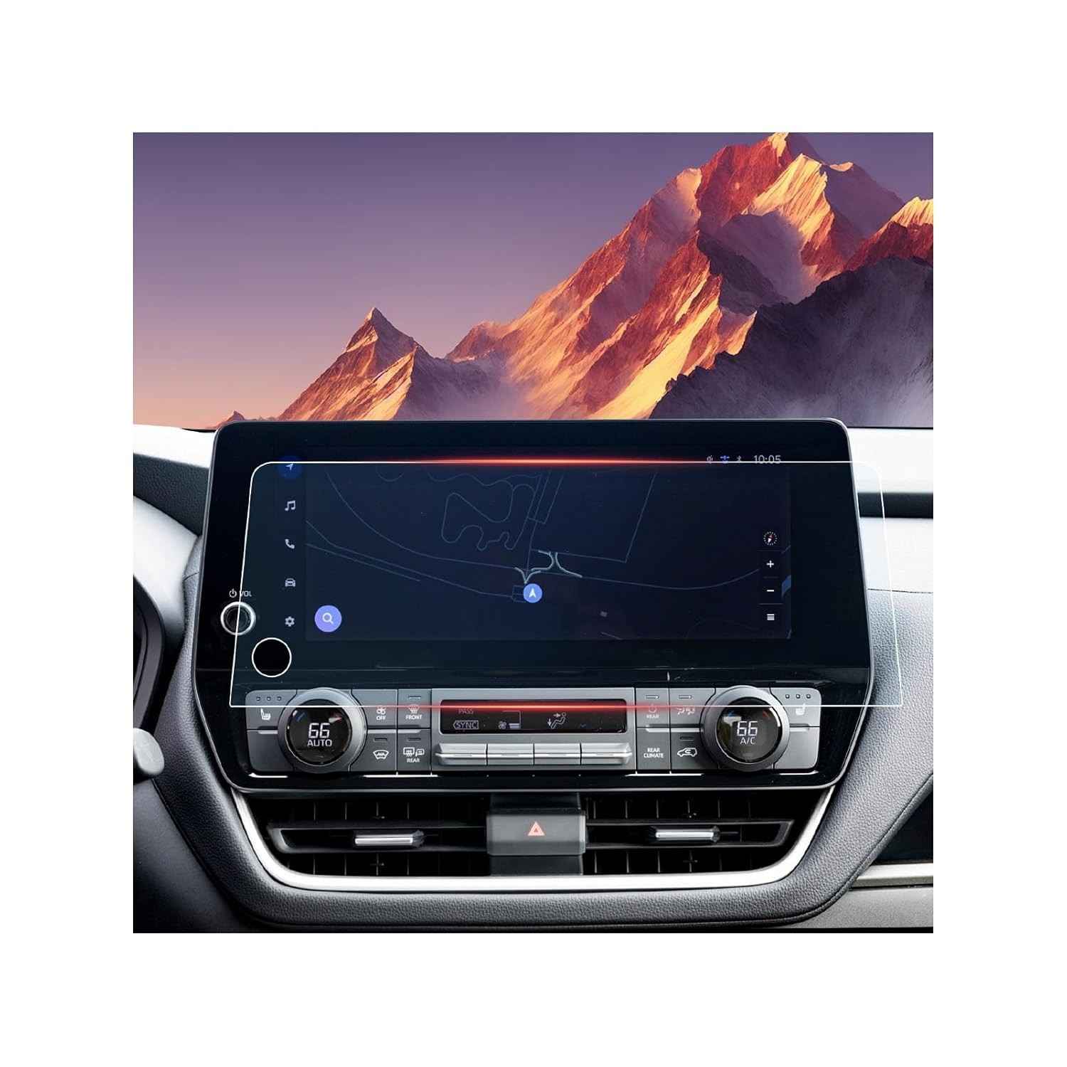 Protetor de Tela Fosco ASZSK para Toyota Grand Highlander 2024-2025 (12.3") - Anti-Brilho e Anti-Impressão Digital