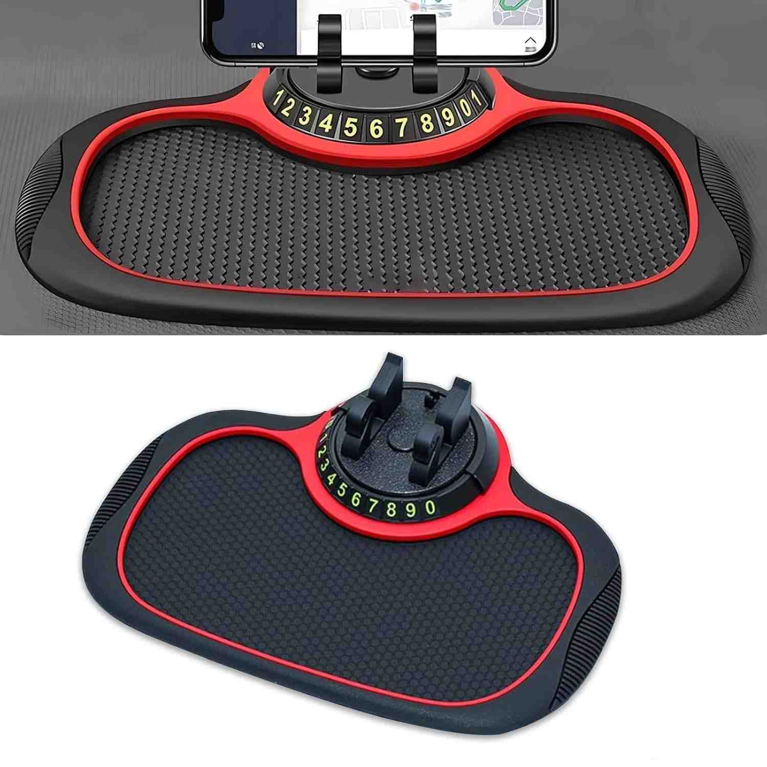Suporte de Celular para Carro Antiderrapante Multifuncional 24x19cm - Organize seu Painel!