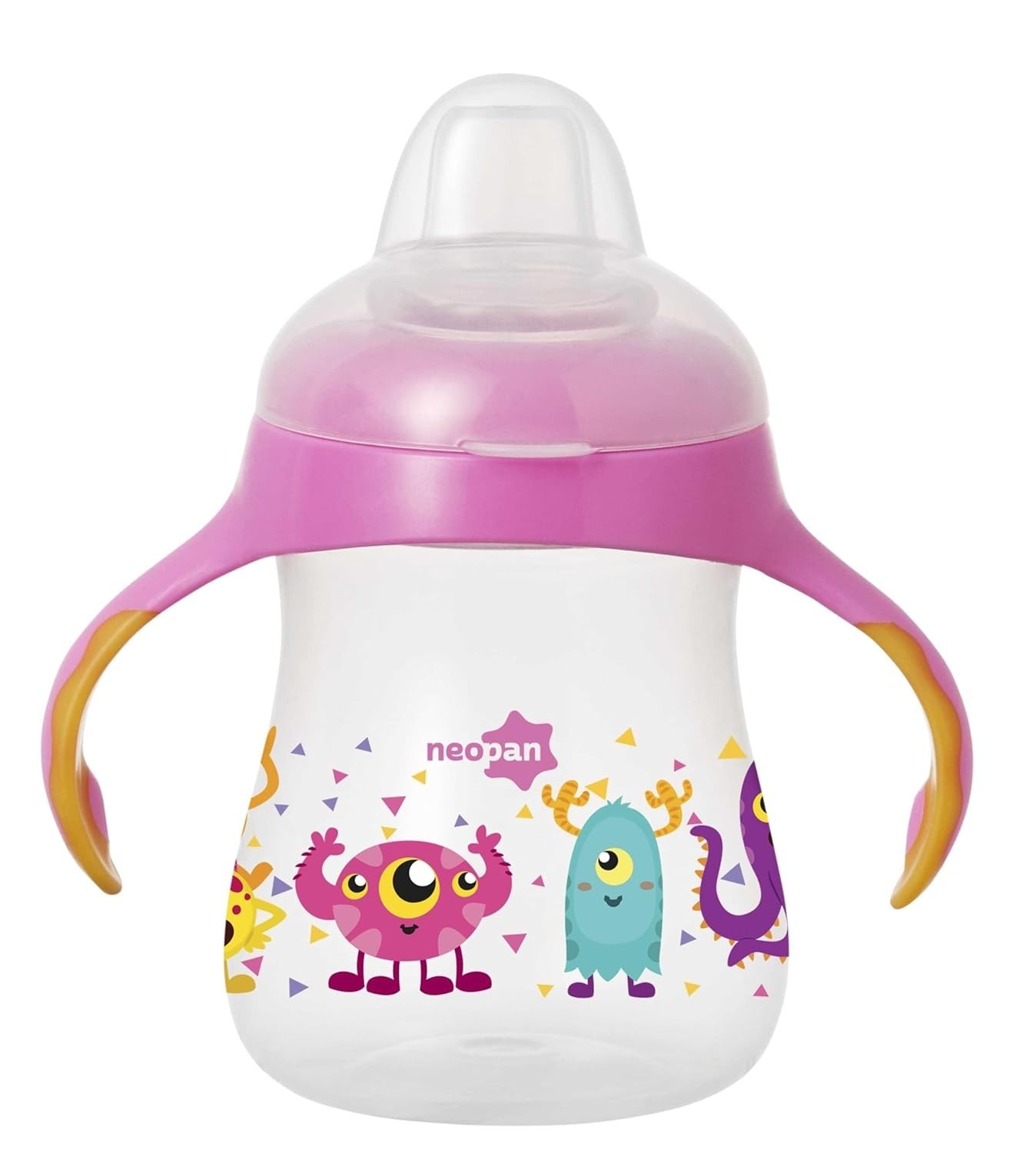 Caneca Neopan Bicolor 270ml Rosa - Segura, Elegante e Confortável para Bebês