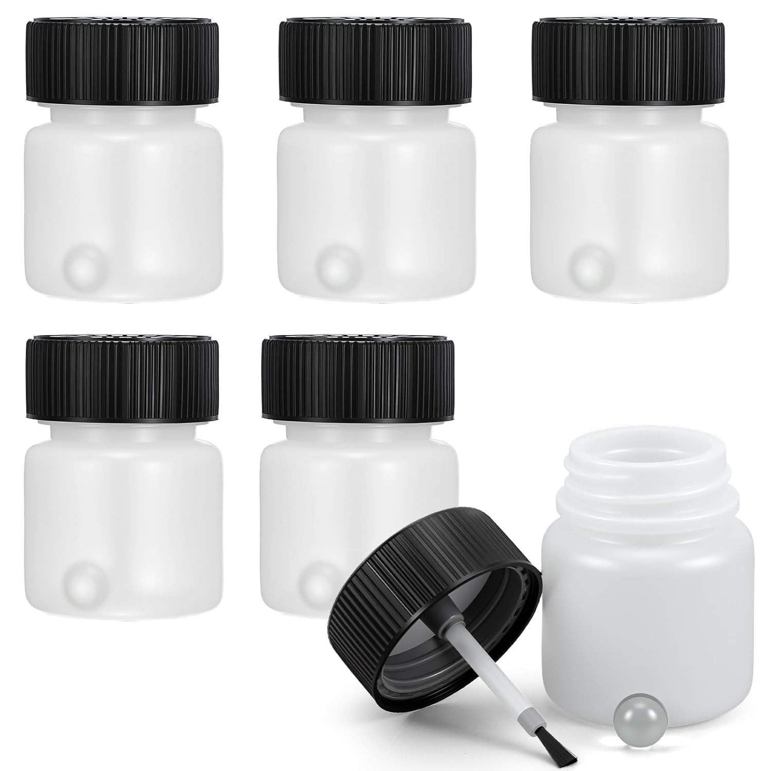 Kit 6 Frascos de Tinta para Retoque 28g com Pincel Aplicador - Reparos Perfeitos!
