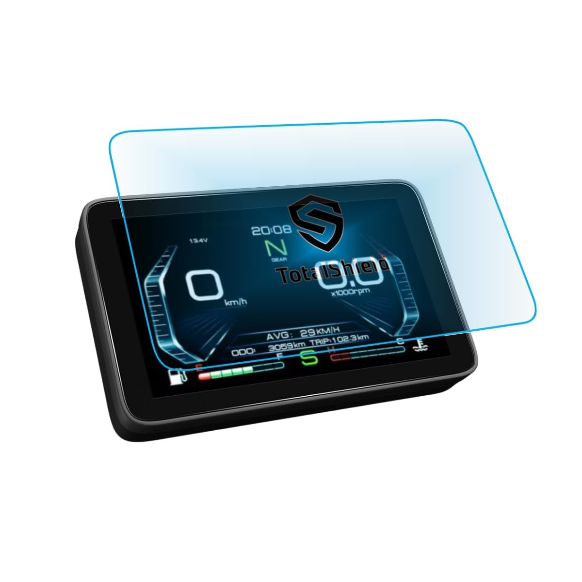 TotalShield Película Protetora Painel Zontes 310/350 - Resistência 9H Crystal Pro