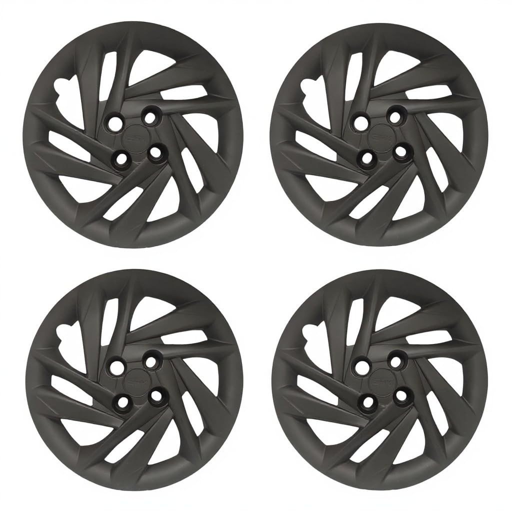 Kit 4 Calotas Esportivas Aro 15 HB20 HB20s 2022 2023 - Preto Fosco Premium