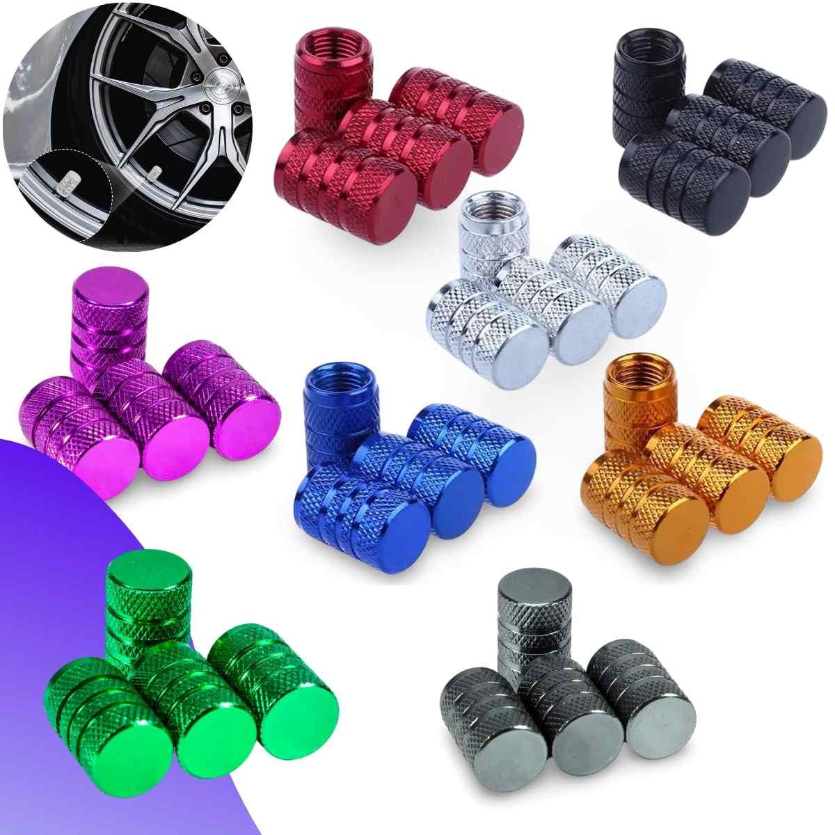 a-4-valvula-premium-pneu-carro-bike-universal-moto-aluminio-tampas-preta-kit-a