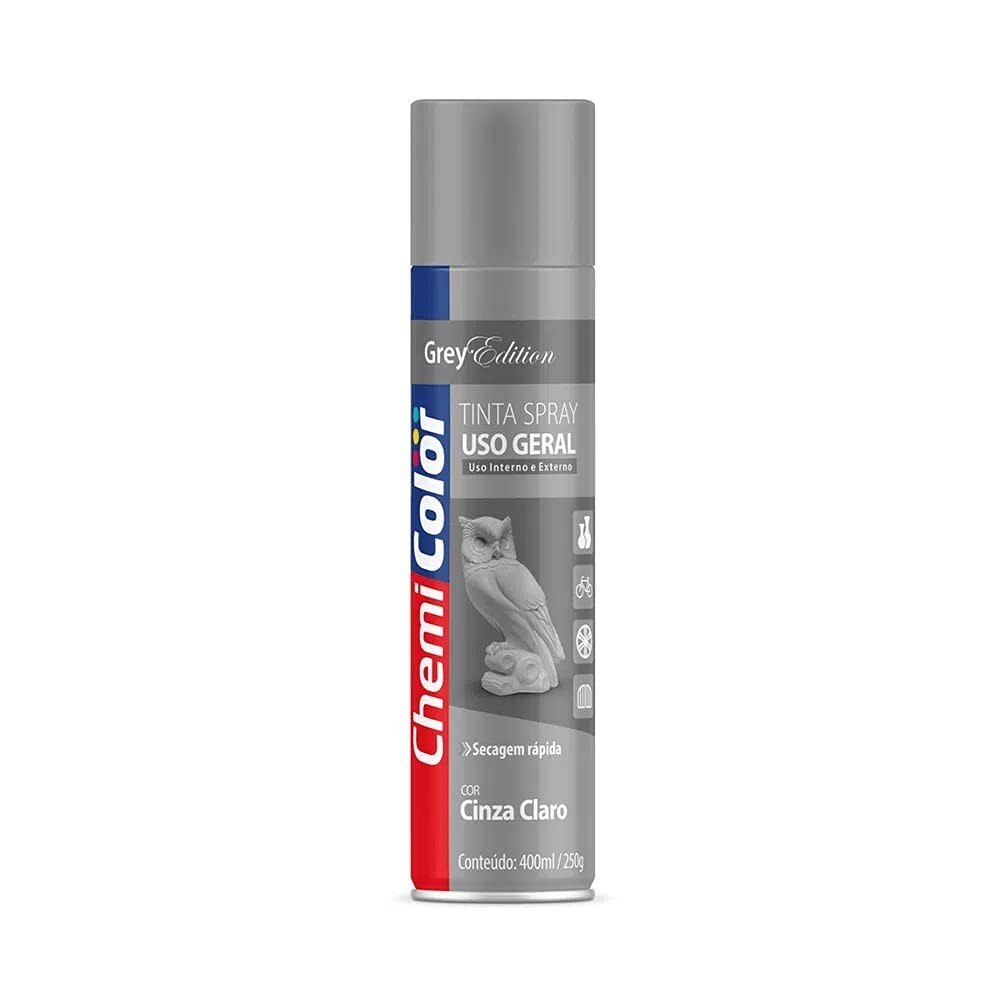 Tinta Spray Cinza Claro 400ml Chemicolor: Acabamento Perfeito para Seus Projetos
