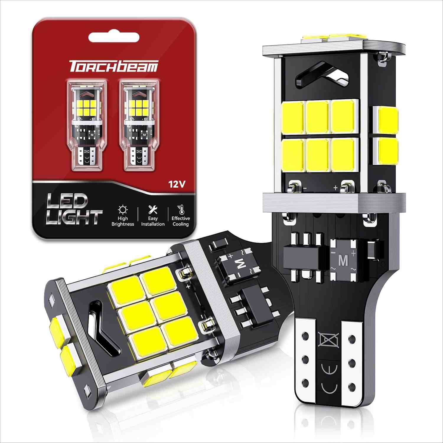 Torchbeam TP51-T15 921: Iluminação LED 500% Mais Brilhante para seu Veículo