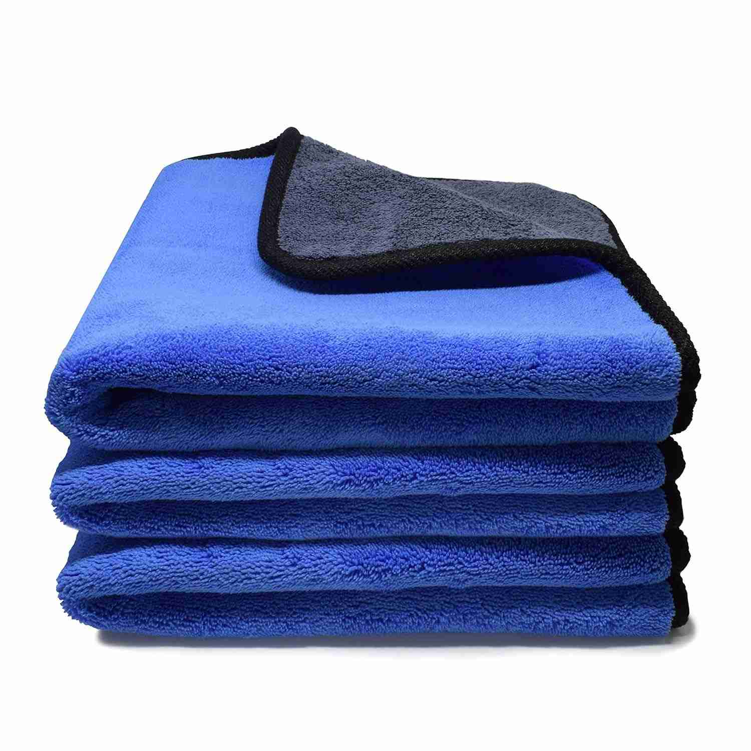 Toalhas de Microfibra 30x30cm - 3 Peças 500GSM para Limpeza de Carro, Moto e Casa