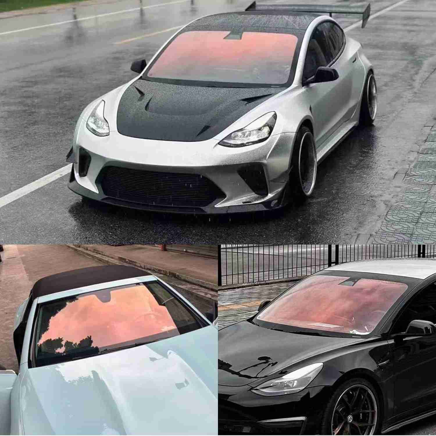 Película Automotiva XhuangTech Camaleão Vermelha 50cm x 3m - 80% VLT | Proteção UV, Isolamento Térmico e Privacidade