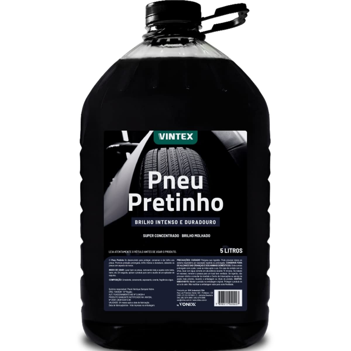 Vonixx Brilha Pneu Pretinho 5L: Brilho Intenso e Proteção Duradoura