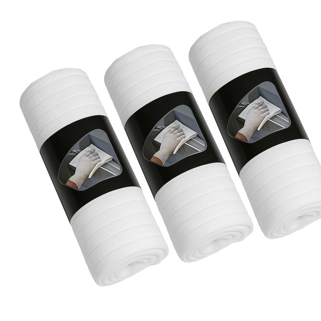 Kit 3 Panos de Chão Microfibra Branco 80x50cm - Alta Absorção, Secagem Rápida, Ideal para Limpeza de Pisos e Cozinha