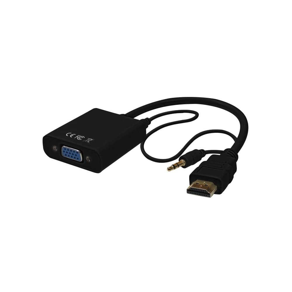 PlusCable ADP-HDMIVGA20BK: Conecte HDMI a VGA com Áudio 1080P