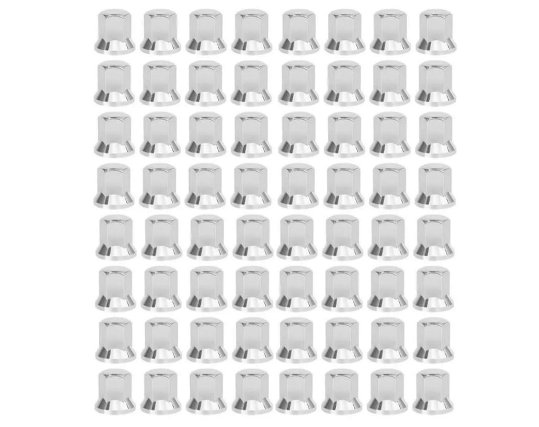 40 Capas de Porca Sextavada Cromada 27mm - Acabamento Premium para Rodas