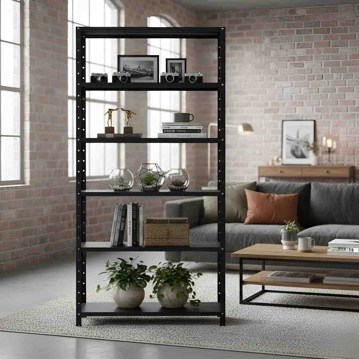 Estante de Aço Industrial 6 Prateleiras 190x90x27cm - Design Moderno para Cozinha, Escritório e Almoxarifado