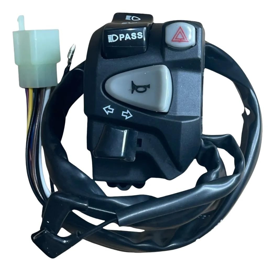 Punho de Luz NC 750 Adaptado para Titan 160, Start, Fan com Lâmpada e Pisca Alerta Integrado