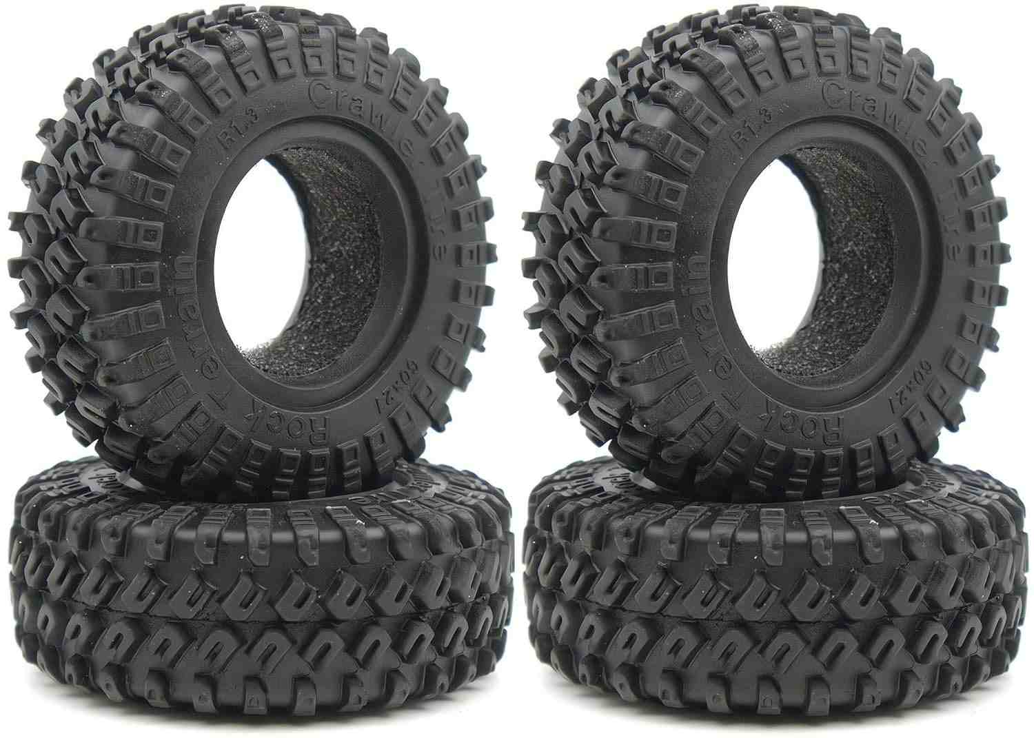 Pneus RC 1.0 Polegada 60x21mm: Aderência e Performance para seu Hobby