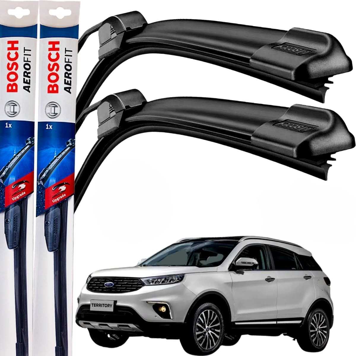 Palheta Limpador Parabrisa Bosch Aerofit Original Ford Territory 2021-2024 (Par Dianteiro)