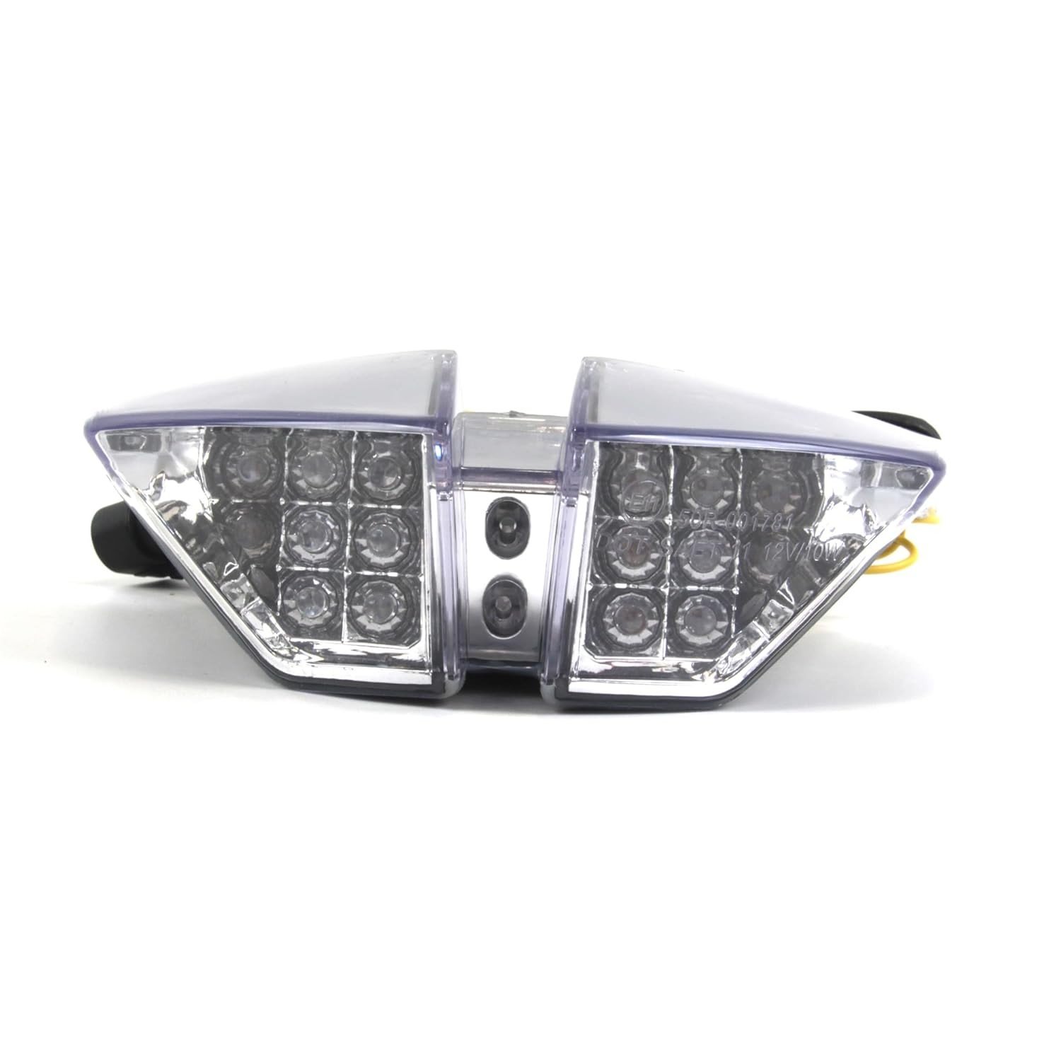 Lanterna Traseira LED Transparente Arashi para MV Agusta F4 (2010-2012) - Freio e Seta Integrados