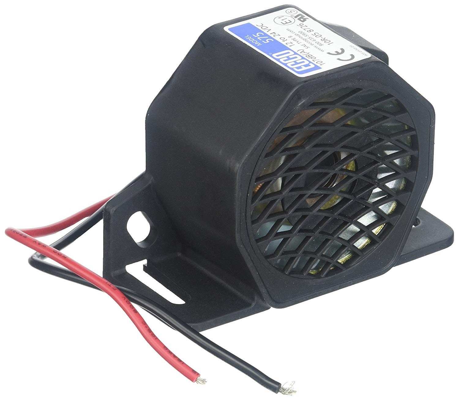 Alarme ECCO 575: Segurança Universal 12-24VDC com Som Potente 107dB