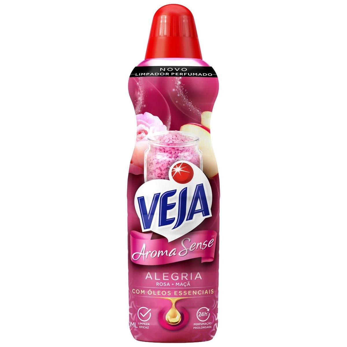 Veja Limpador Perfumado Aroma Sense Alegria 500ml com Óleos Essenciais - Transforme seu Ambiente com Fragrância Aromaterápica