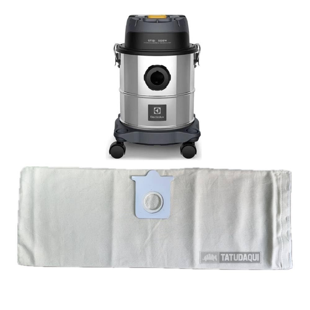 Saco Reutilizável Premium para Aspirador Electrolux GT12i - 100% Algodão Flanelado