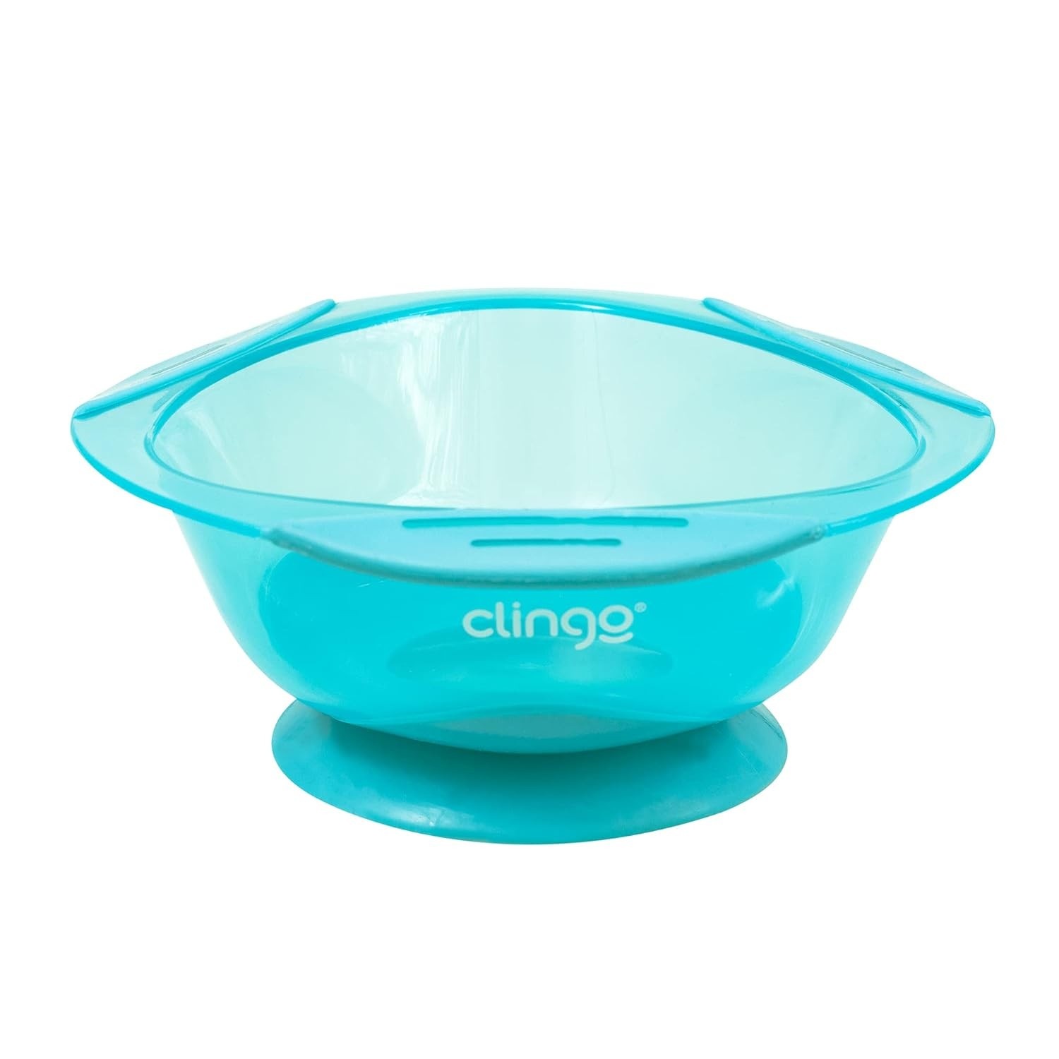 Prato com Ventosa Azul Clingo - Segurança e Diversão na Alimentação Infantil