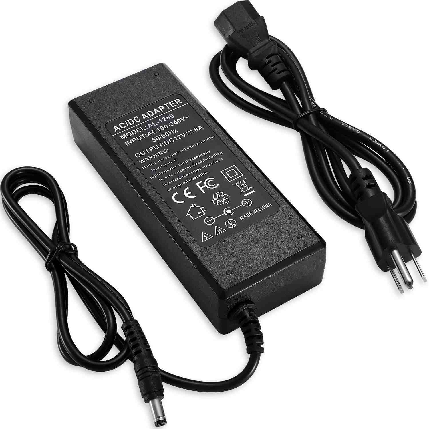 Fonte de Alimentação 12V 8A TOBWOLF: Potência e Segurança para suas Fitas LED e Câmeras