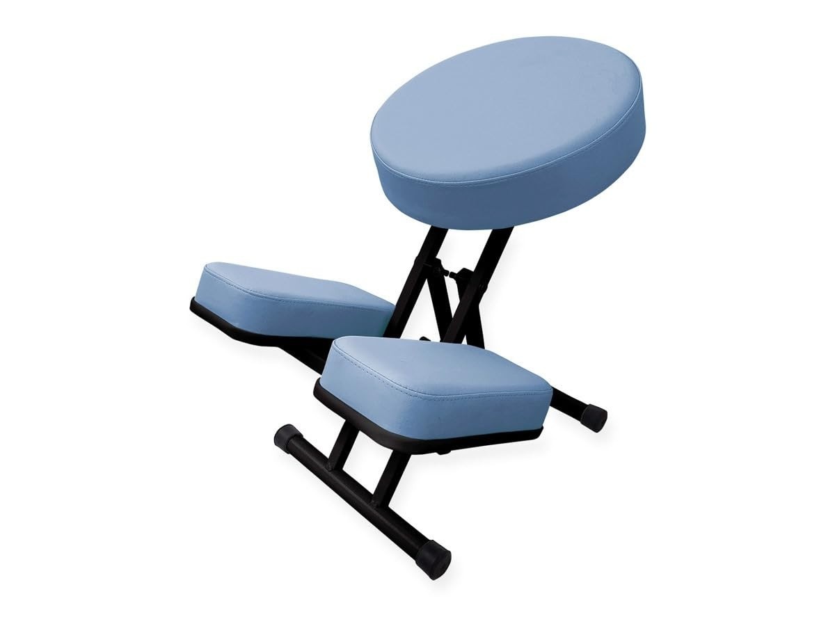 Cadeira Kneeling Chair Azul Claro - Reeducação Postural, Conforto e Alívio de Dores