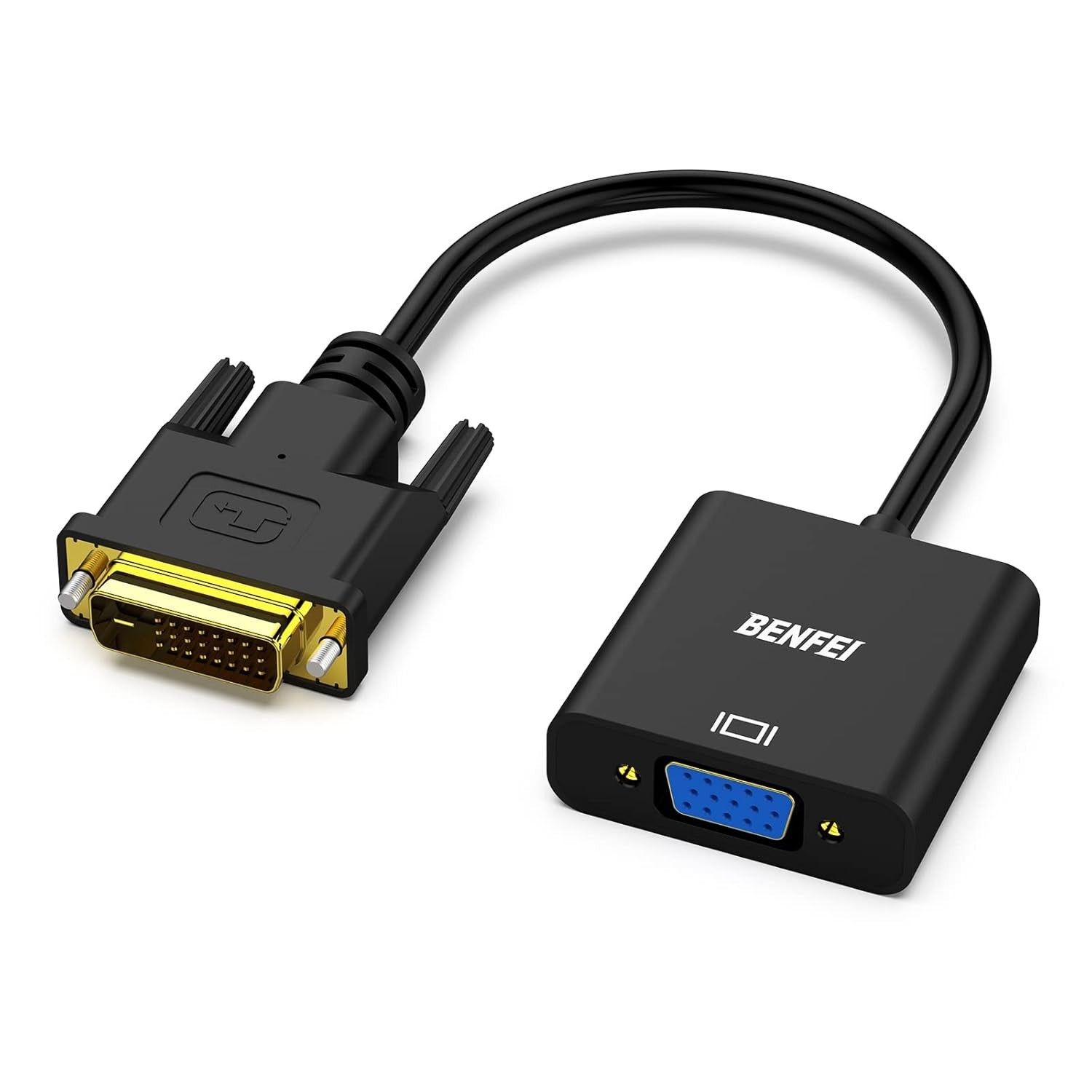BENFEI DVI-D para VGA: Conecte seu PC com Imagem 1080p de Alta Qualidade!