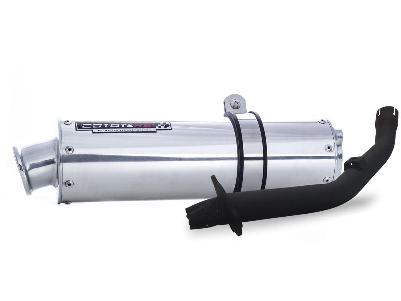 Escape Coyote RS1 Polido para Tornado XR 250 (até 2006): Potência e Estilo em Alumínio Redondo