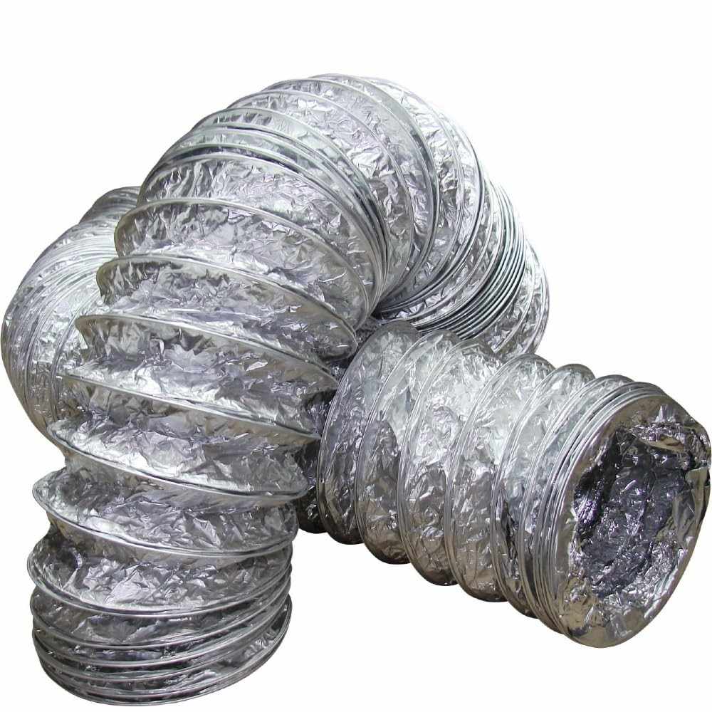 Duto Flexível Aluminizado 150mm 3m - Ideal para Coifa, Exaustor e Ventilação