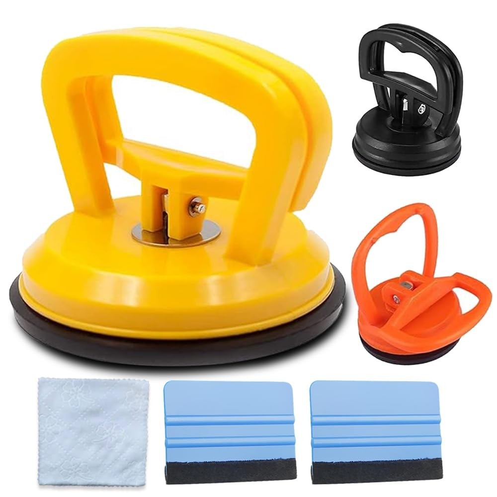 Kit Removedor de Amassados de Carro Profissional com Ventosa e Raspador