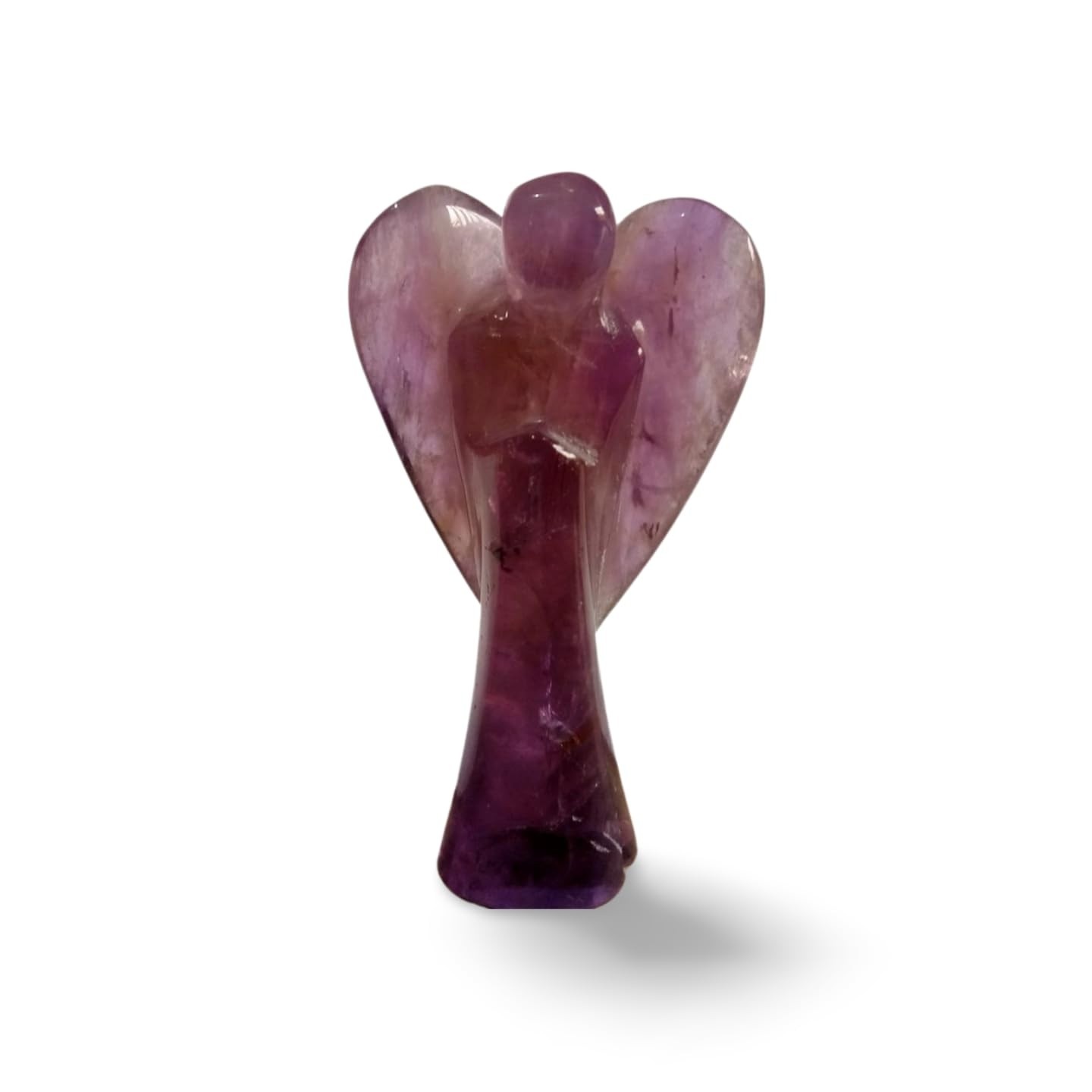 Anjo de Ametista Lapidado - Cristal de Rocha para Cura, Meditação e Decoração Divina