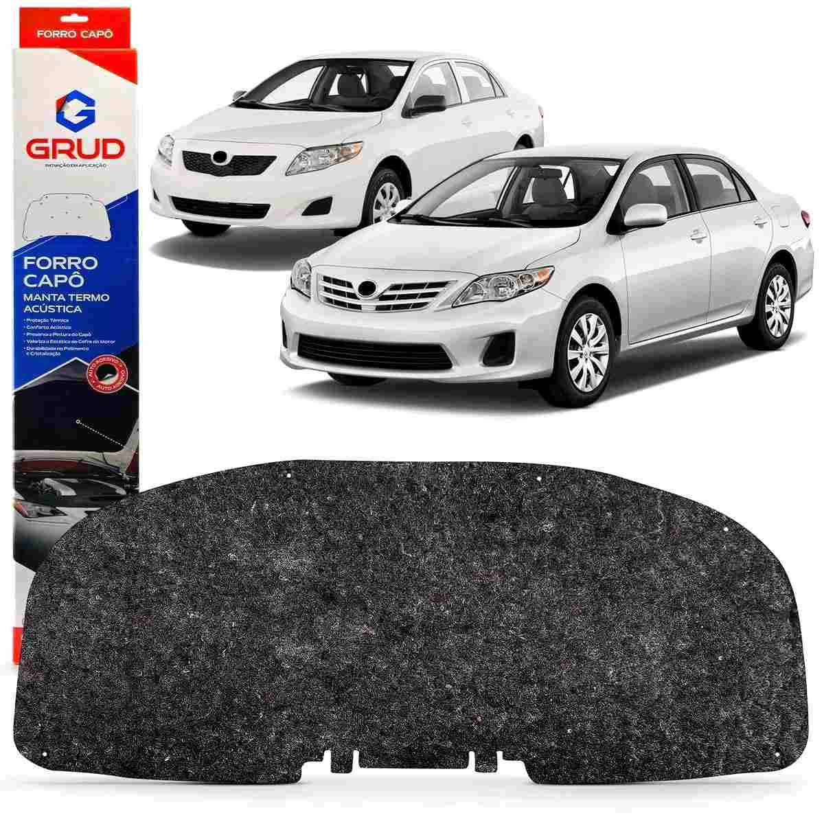 Manta Acústica Forro de Capô Antichamas Premium Corolla 2009-2014 Grud