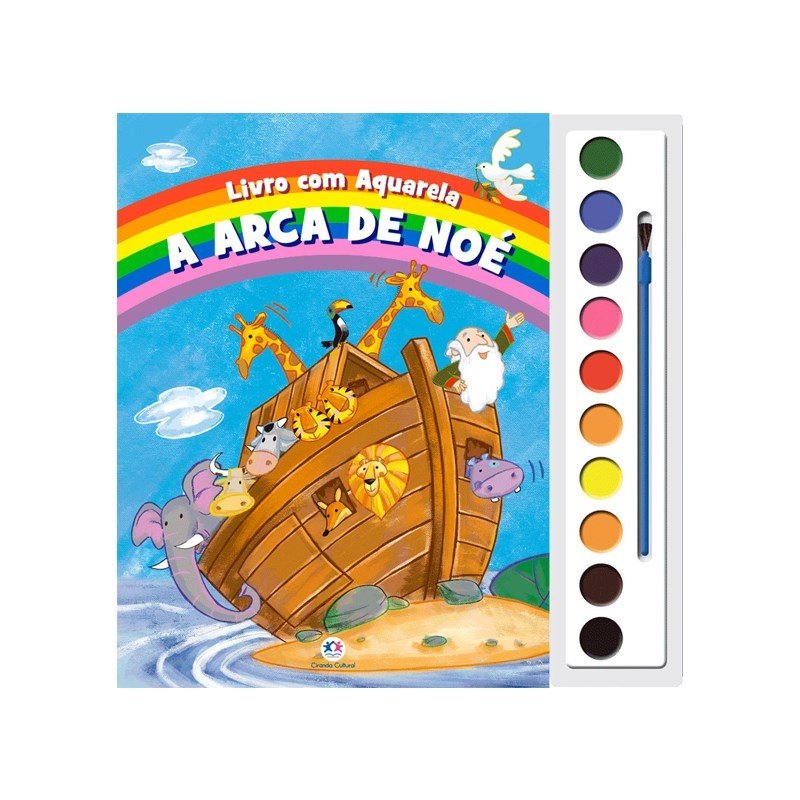 A Arca de Noé: Livro com Aquarela para Criar e Pintar