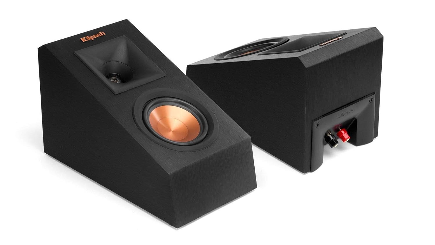 Klipsch RP-140SA: Caixa de Som Dolby Atmos 200W 8Ω Black (Par) - Som Imersivo