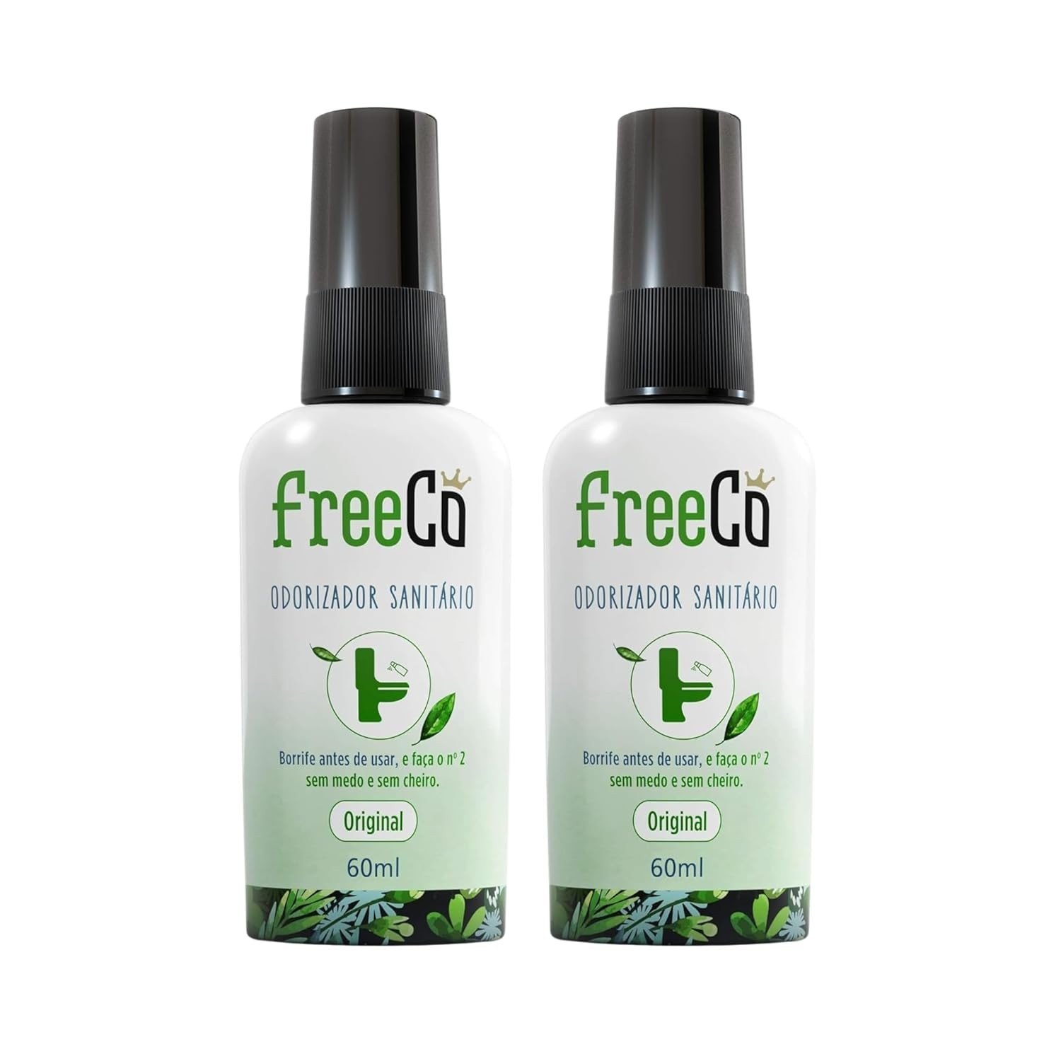 Freecô Bloqueador de Odores Sanitários Original 60ml - Pack com 2 Unidades | Elimina 99% das Bactérias
