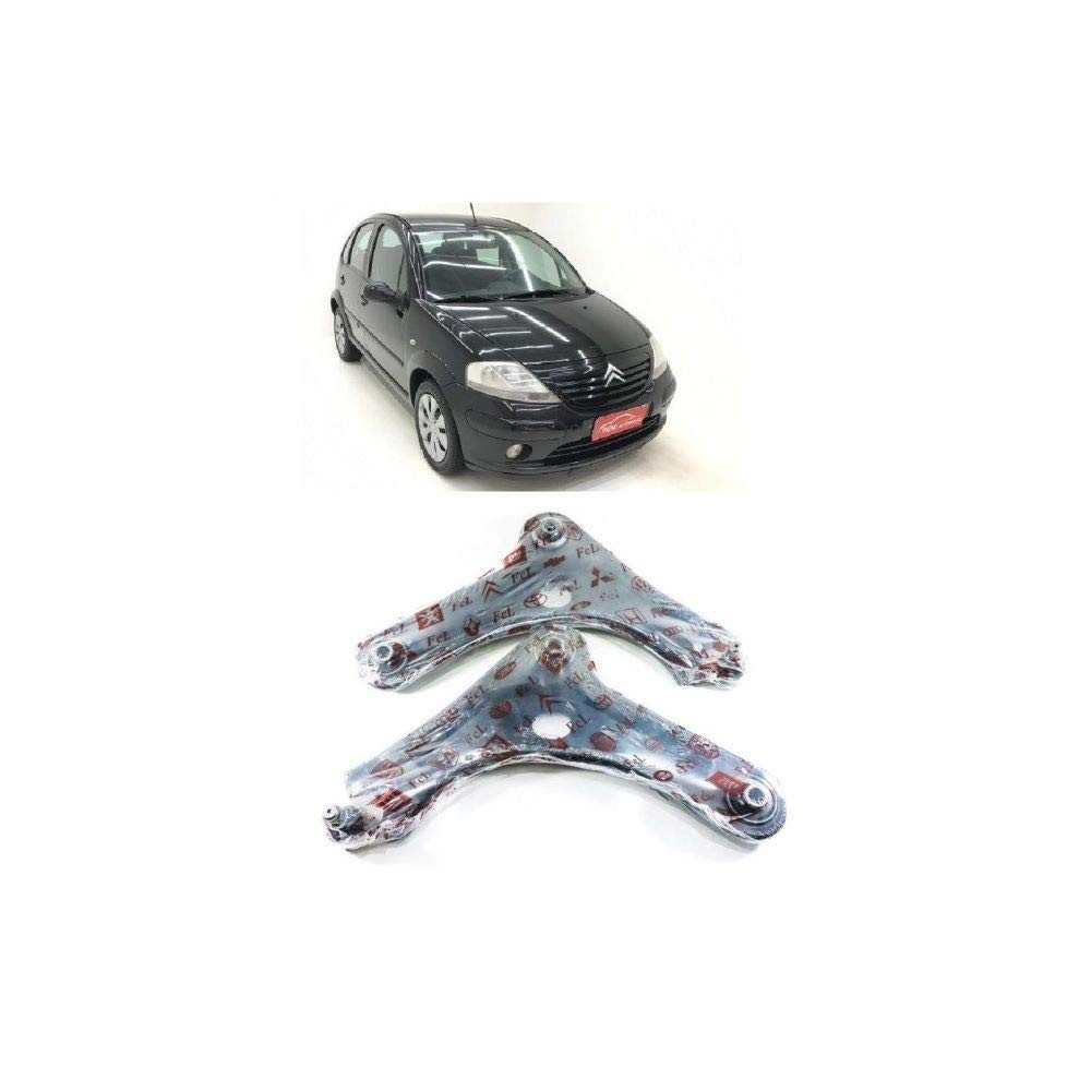 Par Bandeja Dianteira Citroën C3 (2003-2012) Impacto: Dirija com Segurança e Conforto!