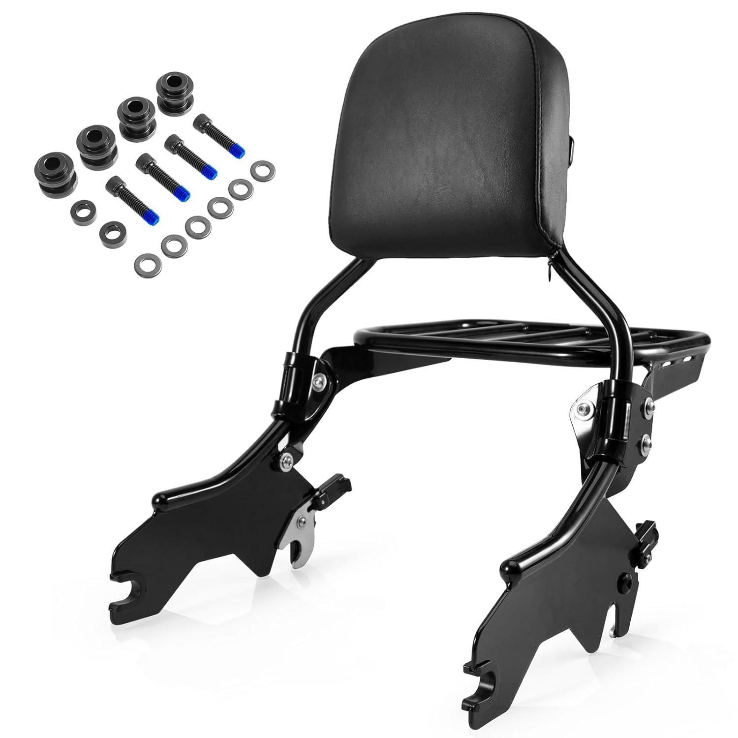 Sissy Bar e Bagageiro Esportivo Holdfast para Harley Softail FXLR/FXLRS/FXLRST/FLSB 2018+ | Conforto e Estilo