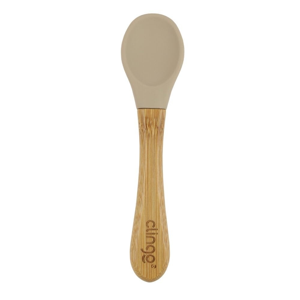 Colher de Bambu e Silicone para Bebês – Segura, Natural e Antimicrobiana