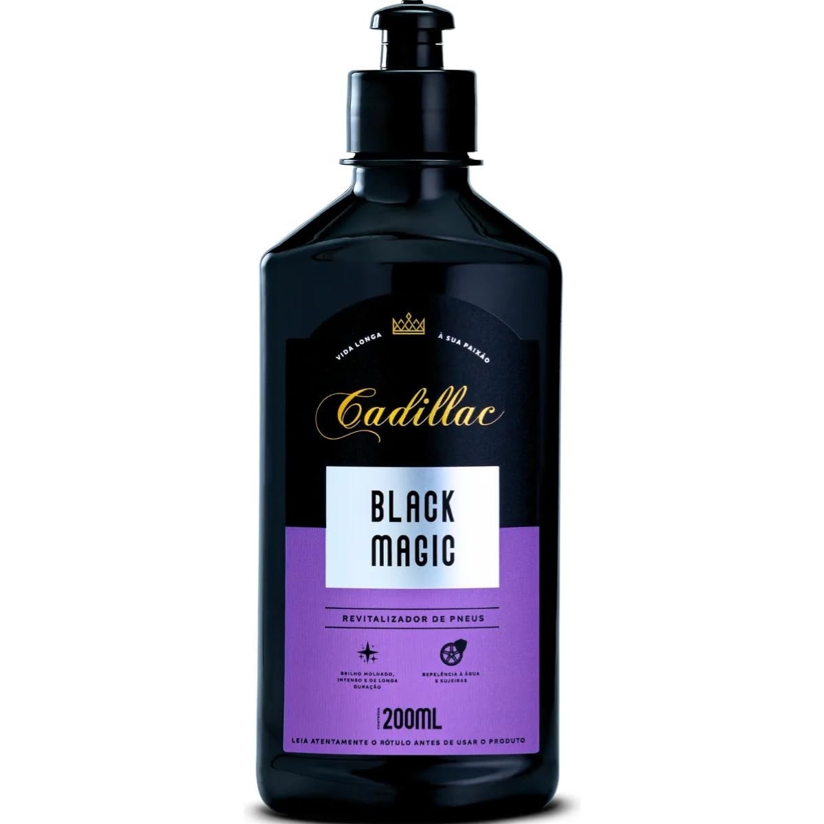 Black Magic Revitalizador de Pneus 200ml: Brilho e Proteção Duradoura