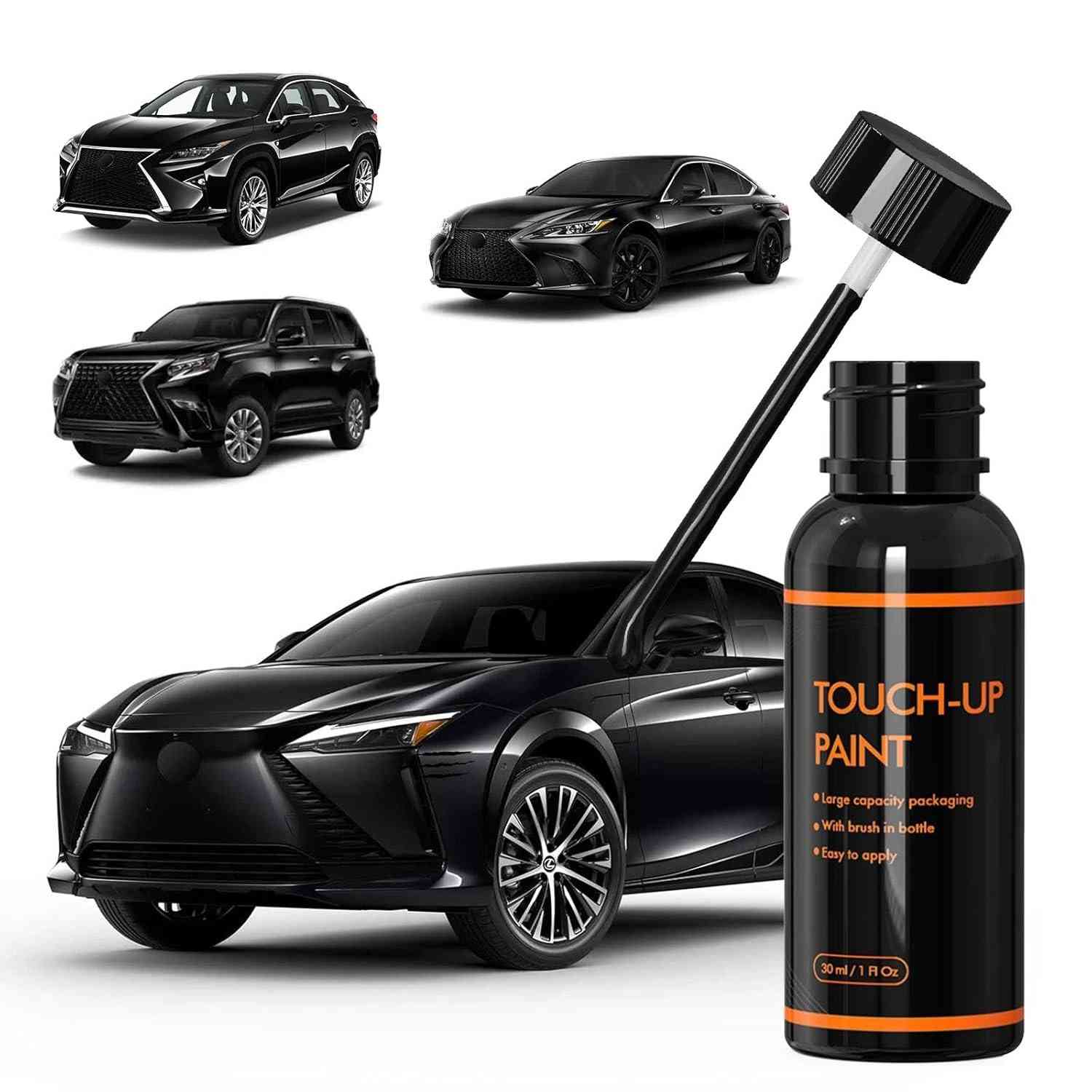 Tinta de Retoque para Carro Lexus - Cor 202 Black Onyx | Reparo de Arranhões e Lascas com Perfeita Correspondência de Cor