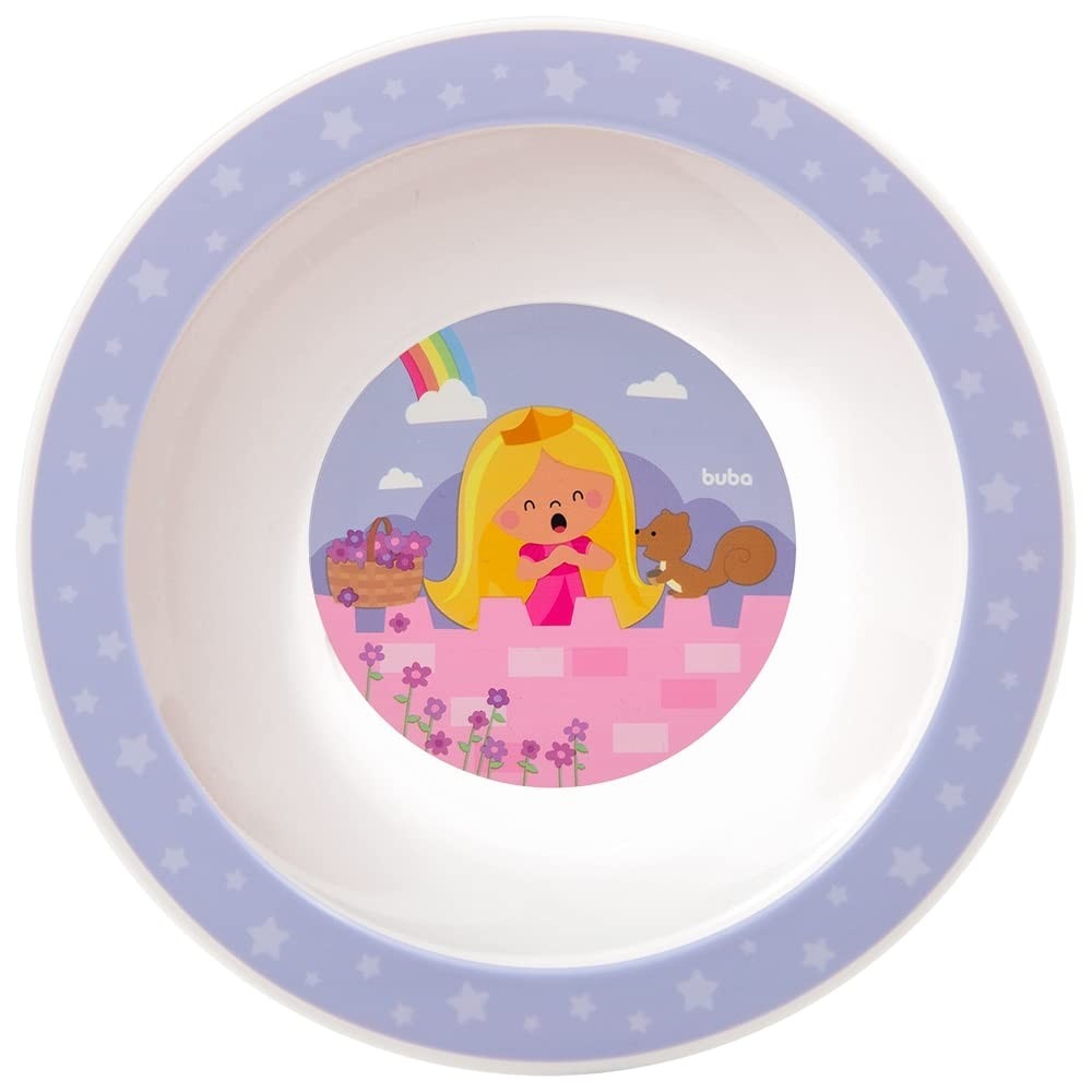 Pratinho Bowl Aventuras - Princesa | Seguro, Resistente e Divertido para Crianças