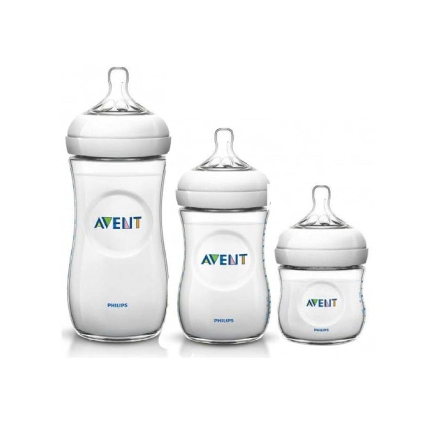 Kit 3 Mamadeiras Pétala AVENT - 125ml, 260ml e 330ml | Livre de BPA, Bico Silicone