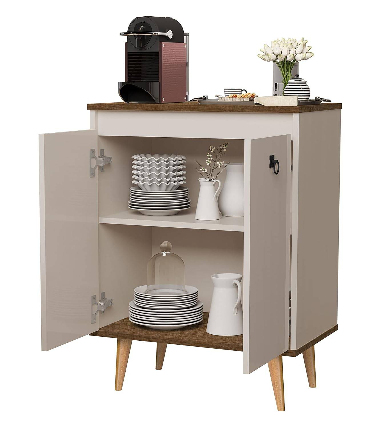 Aparador Buffet Cantinho do Café - Decoração Elegante para Cozinha e Sala